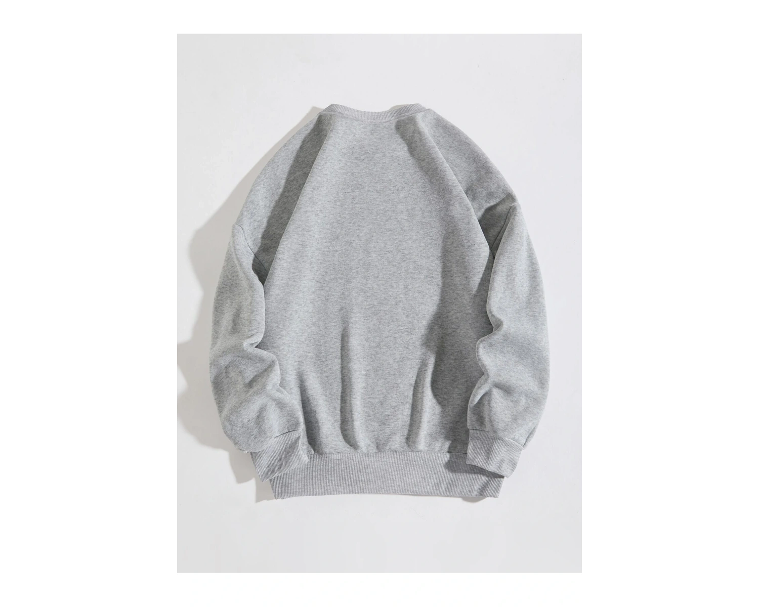 Slogan Grafikli Sweat Gri