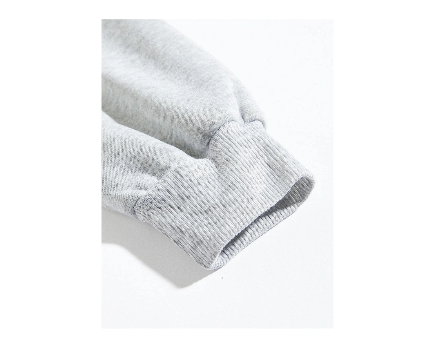 Slogan Grafikli Sweat Gri