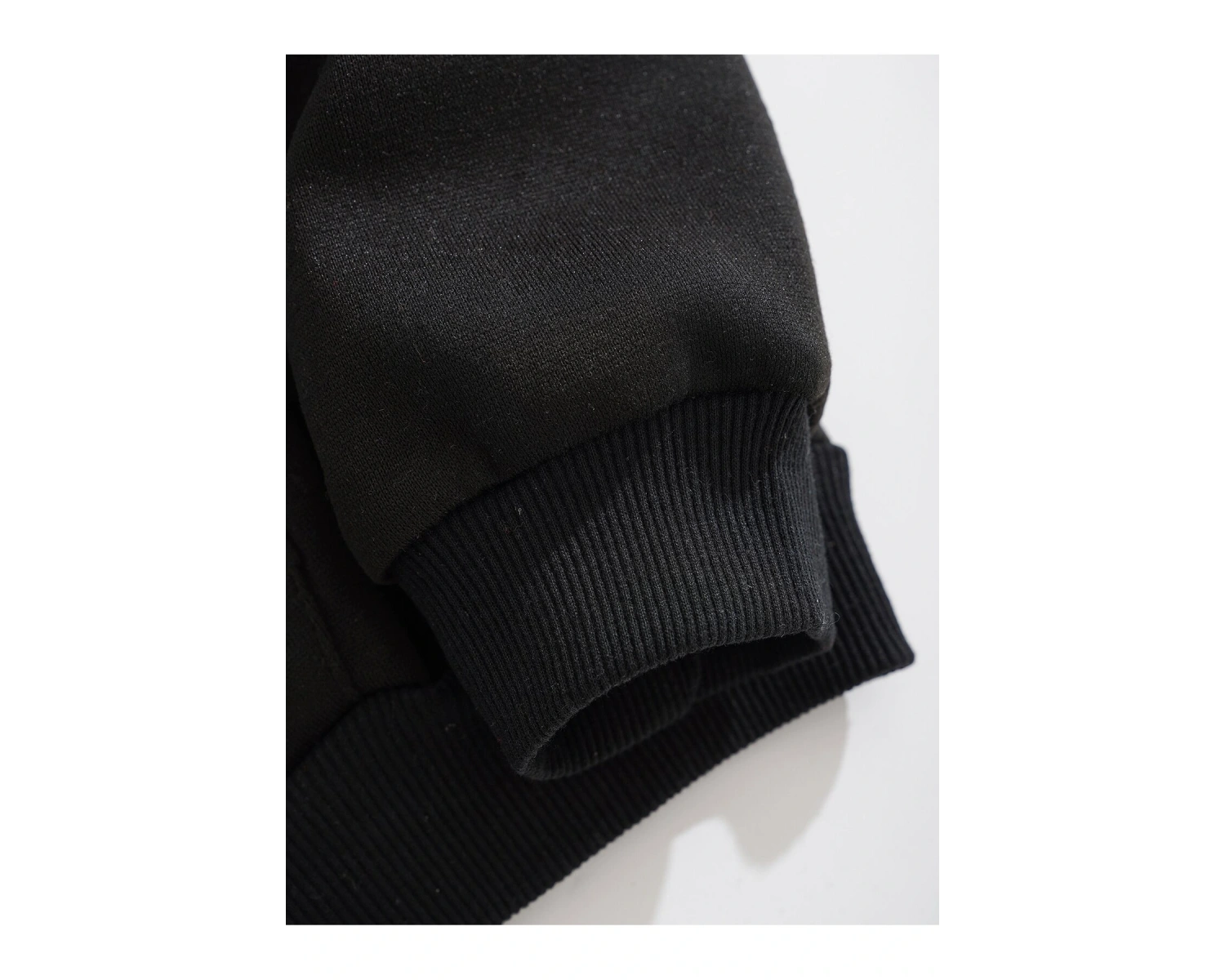 Slogan Graphic Zip Up Drawstring Lined Hoodie Siyah