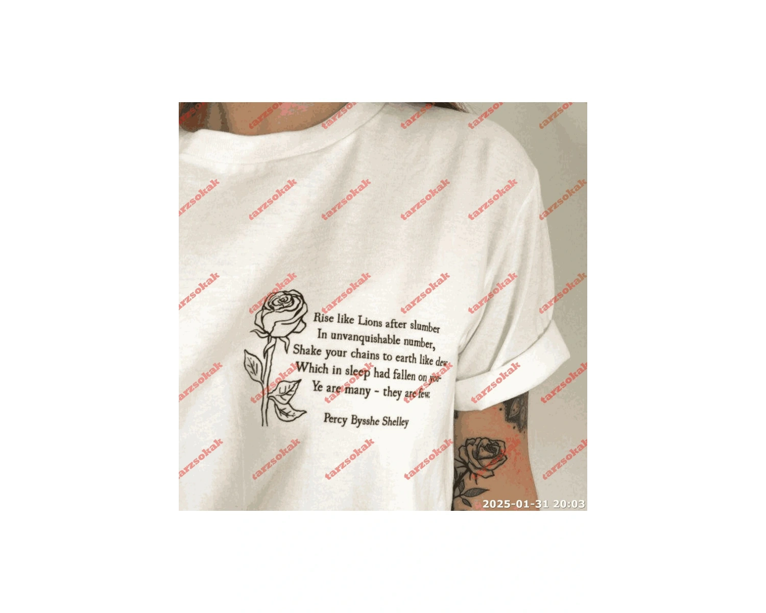 Slogan Unisex Yazılı Oversize Tshirt TWGWBR1