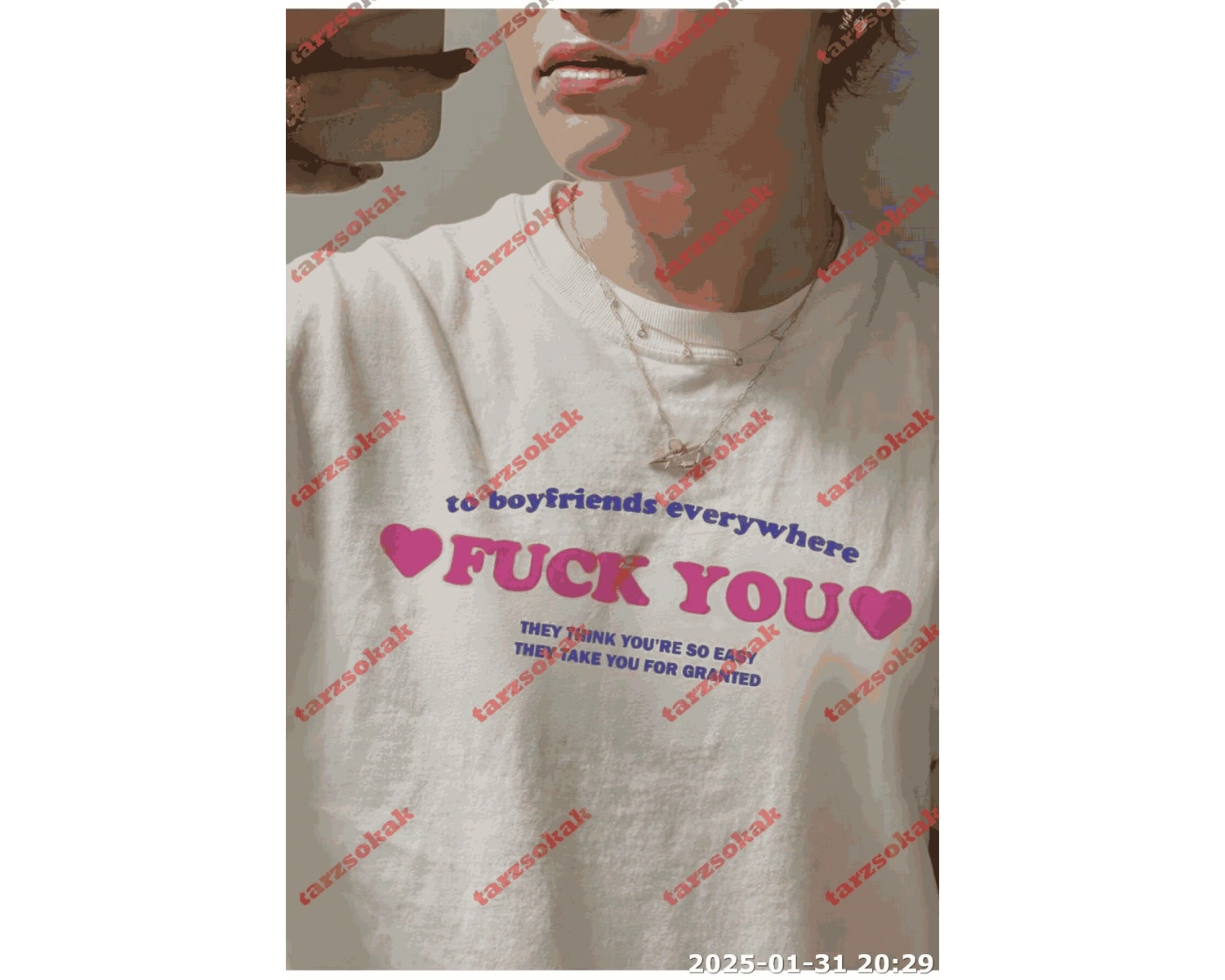 Slogan Unisex Yazılı Oversize Tshirt TWGWBR10