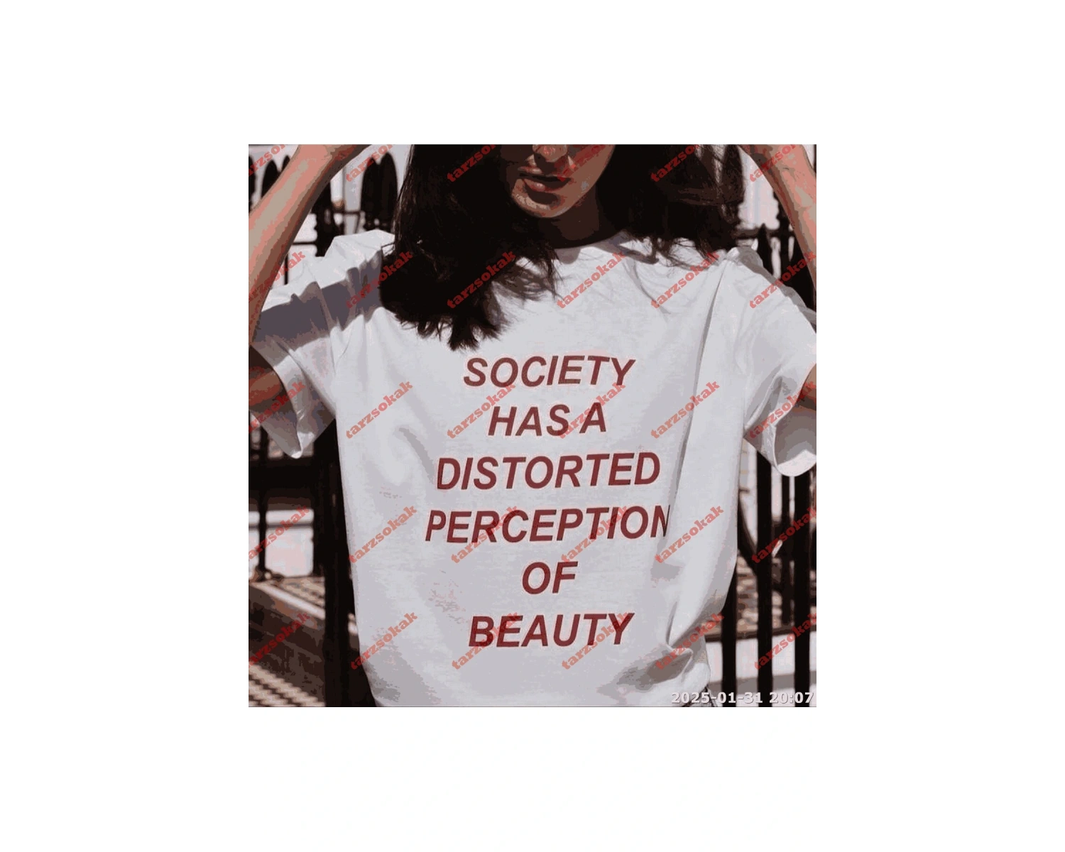 Slogan Unisex Yazılı Oversize Tshirt TWGWBR13