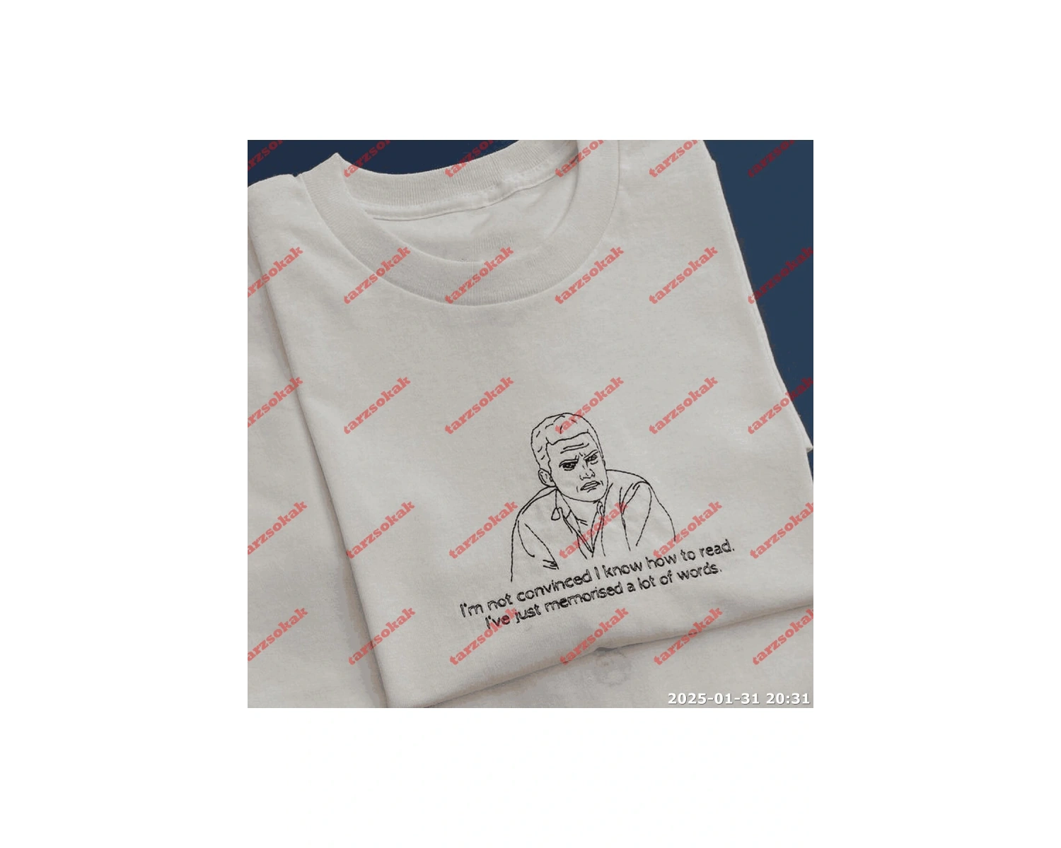 Slogan Unisex Yazılı Oversize Tshirt TWGWBR22