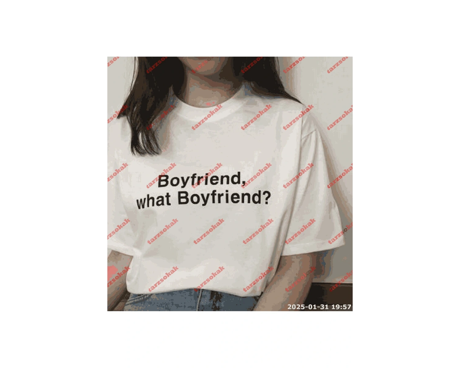 Slogan Unisex Yazılı Oversize Tshirt TWGWBR23