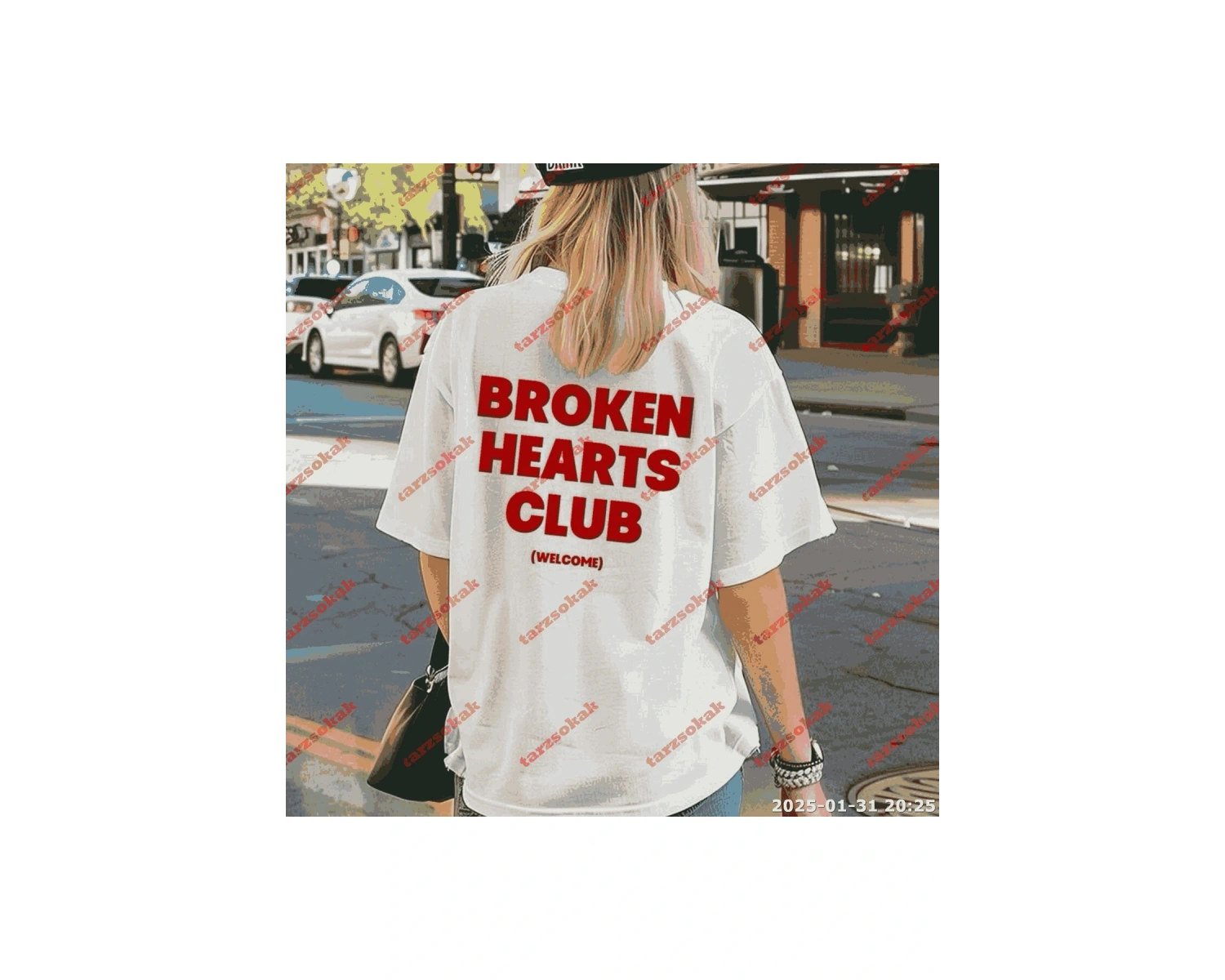 Slogan Unisex Yazılı Oversize Tshirt TWGWBR24