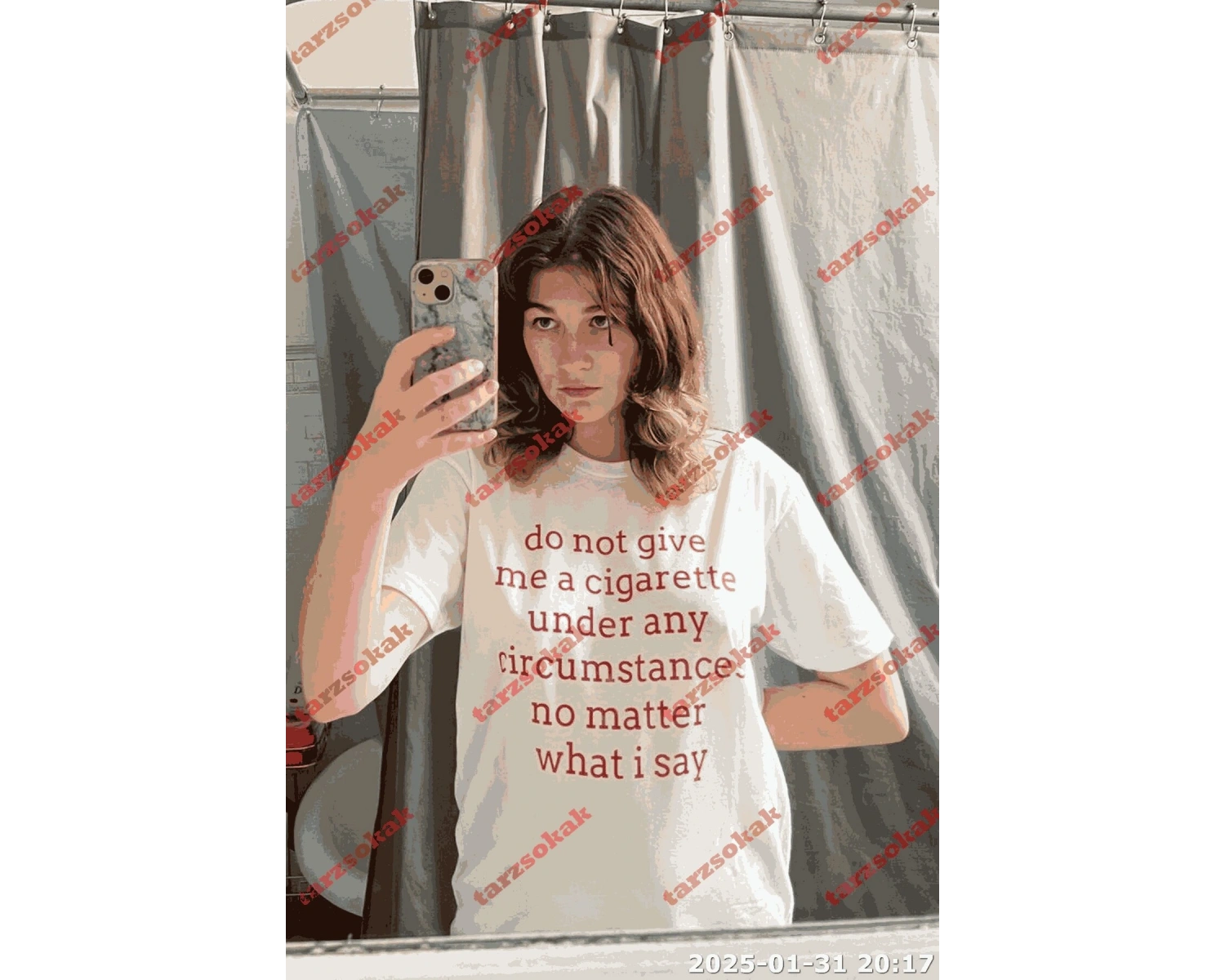 Slogan Unisex Yazılı Oversize Tshirt TWGWBR29
