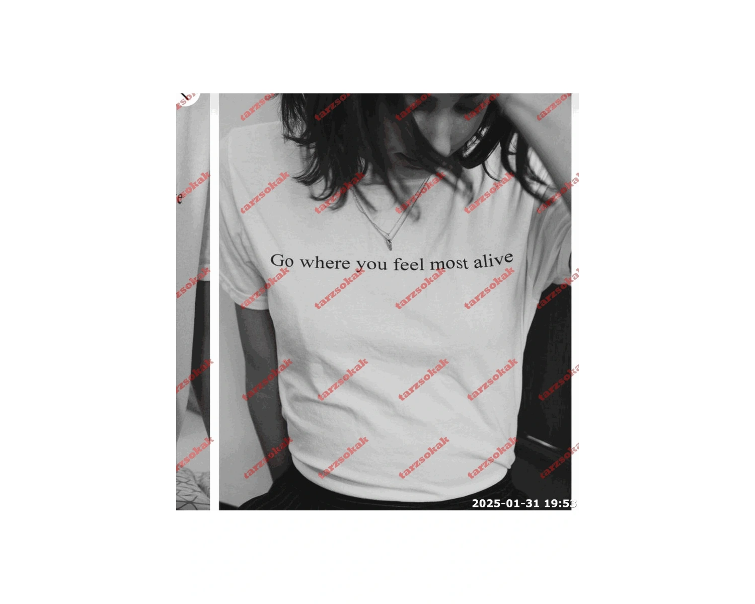 Slogan Unisex Yazılı Oversize Tshirt TWGWBR47