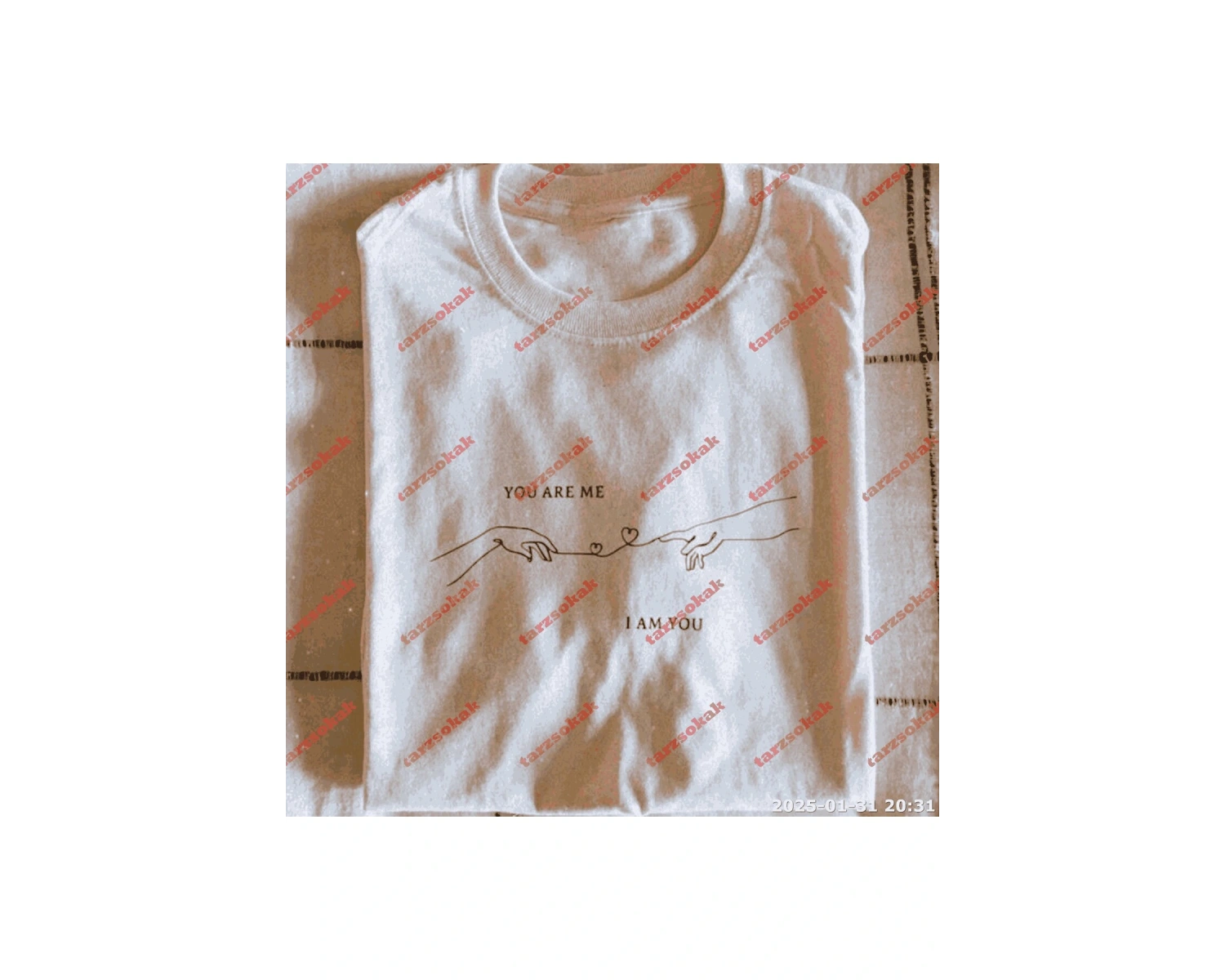 Slogan Unisex Yazılı Oversize Tshirt TWGWBR50