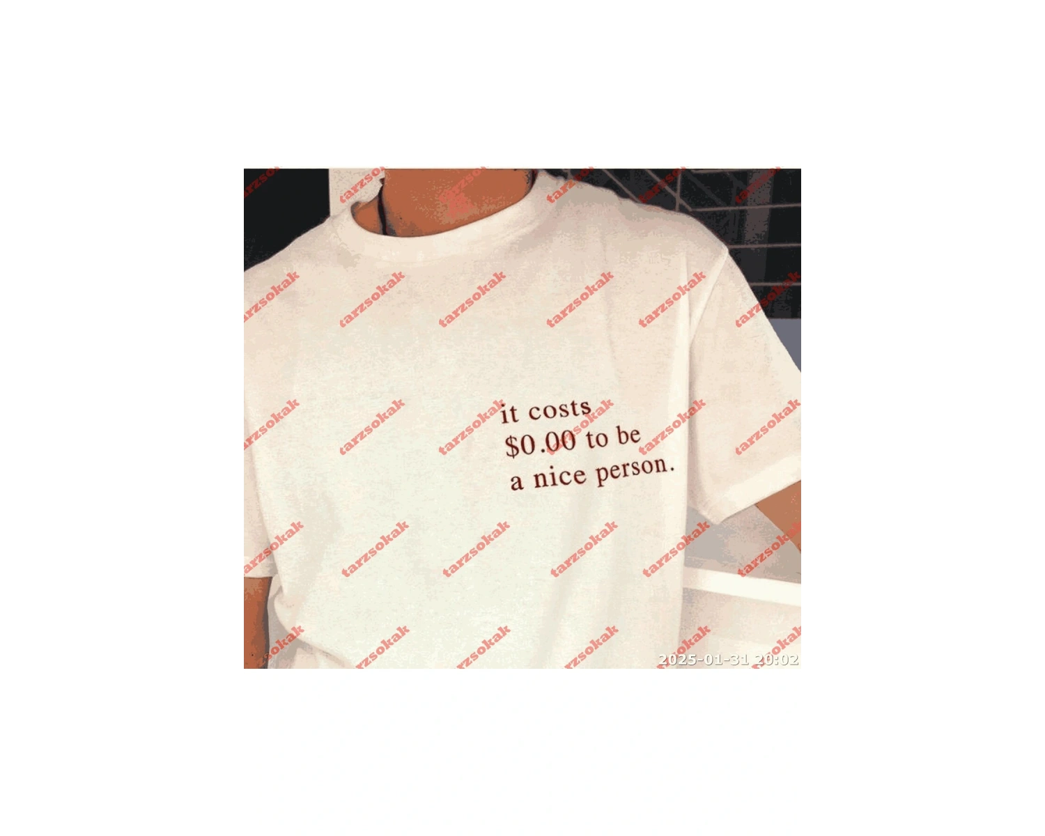 Slogan Unisex Yazılı Oversize Tshirt TWGWBR60