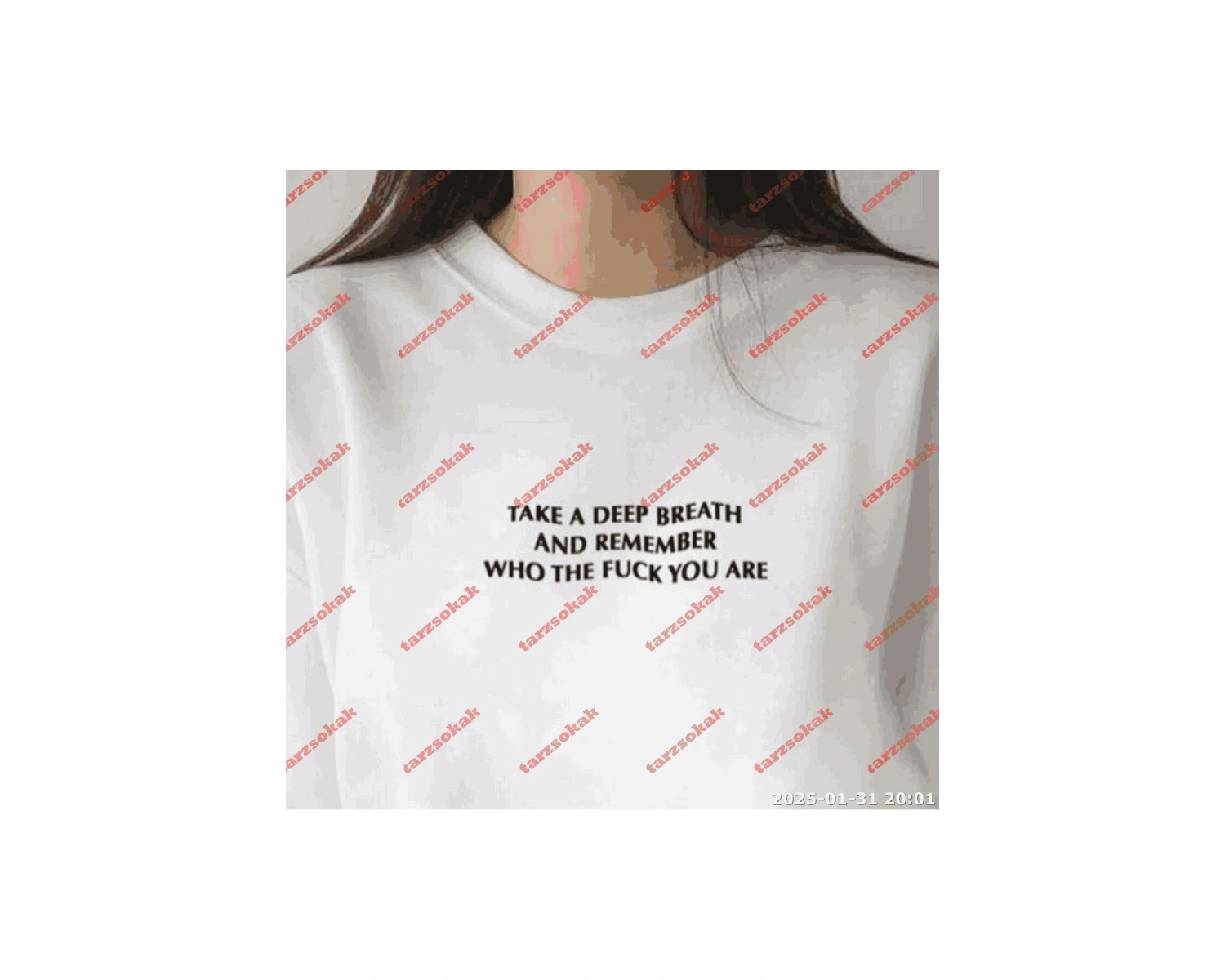 Slogan Unisex Yazılı Oversize Tshirt TWGWBR69