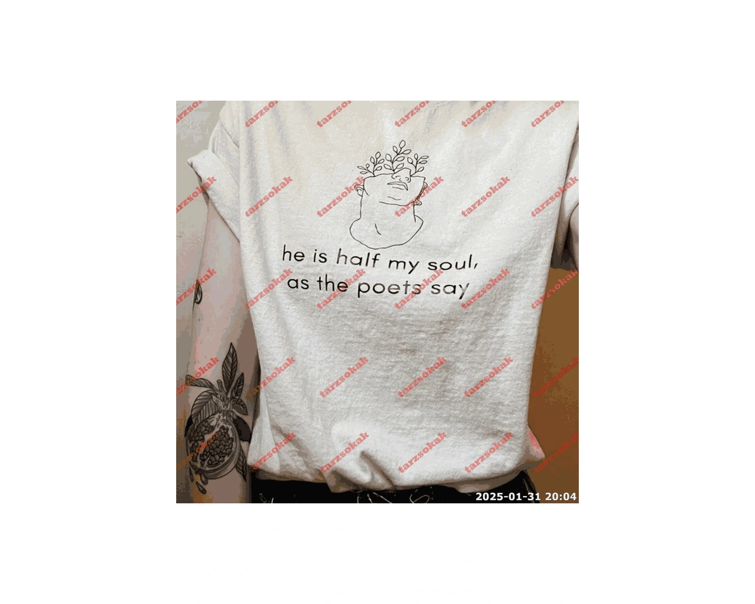 Slogan Unisex Yazılı Oversize Tshirt TWGWBR7