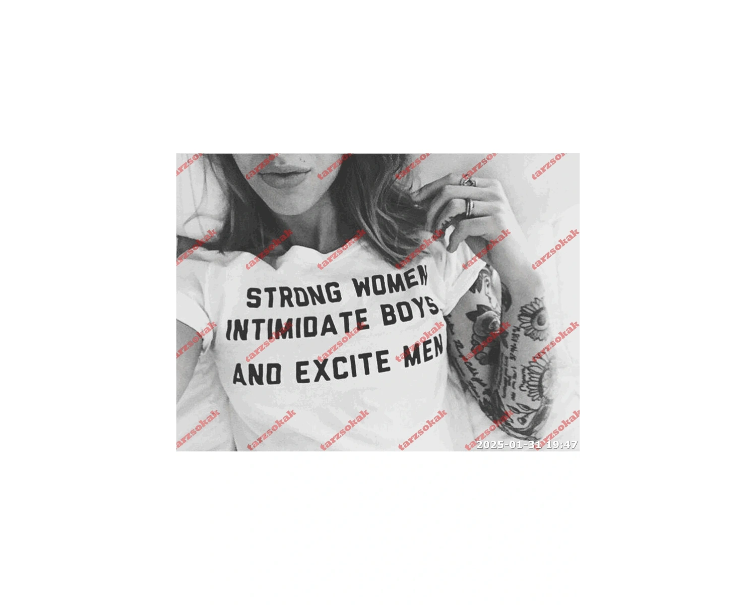 Slogan Unisex Yazılı Oversize Tshirt TWGWBR75