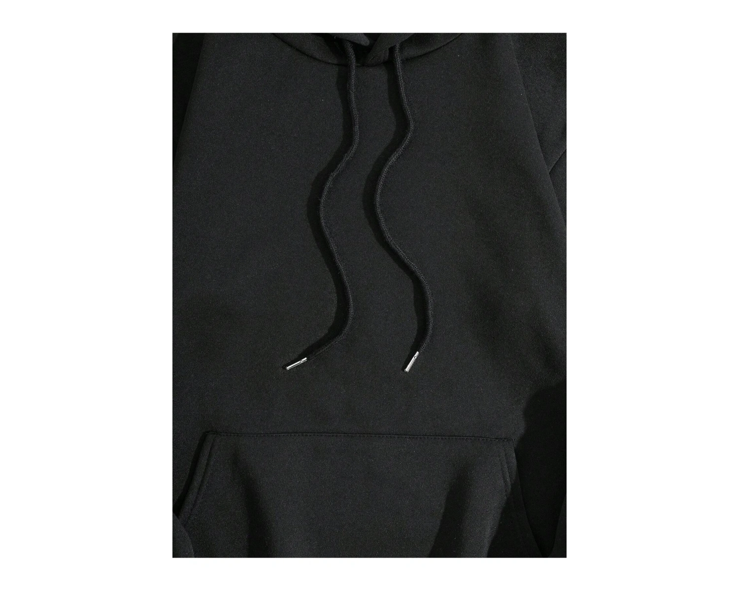 Sloganlı Grafik İpli Kapüşonlu Üst Gri