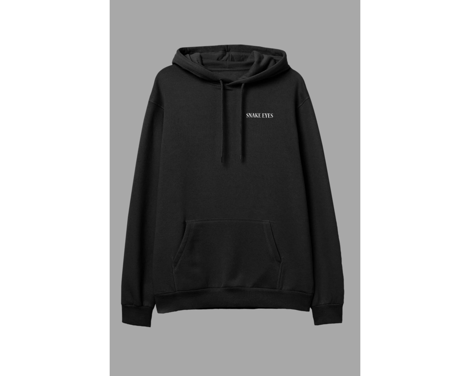 Snake Eyes Beyaz Oversize Unisex Kapüşonlu Sweatshirt Hoodie