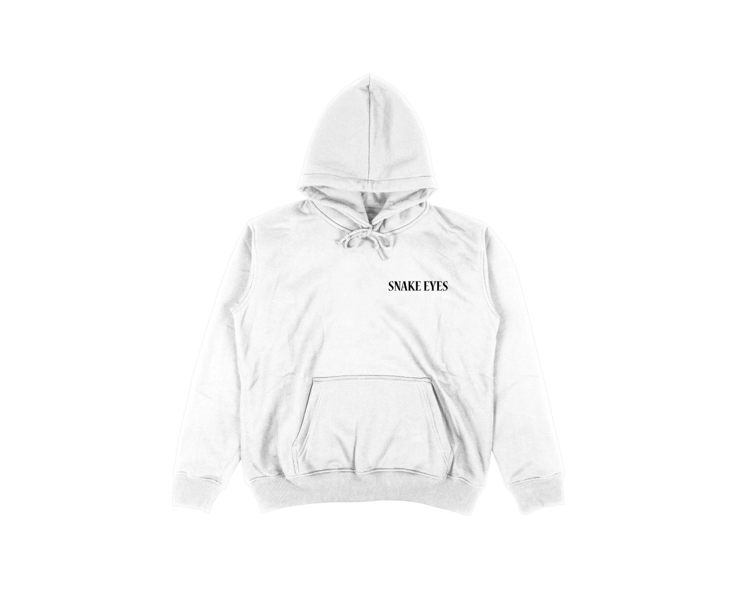 Snake Eyes Beyaz Oversize Unisex Kapüşonlu Sweatshirt Hoodie