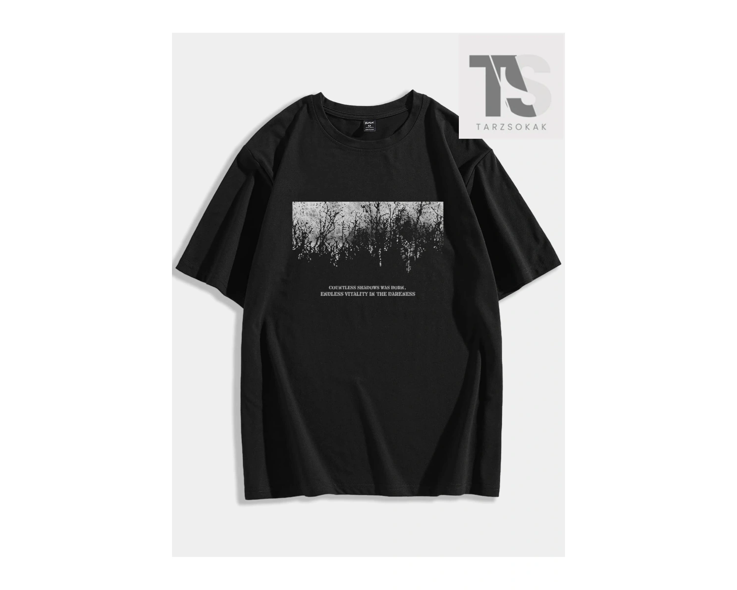 Sokak Hayatı Erkek Araba ve Mektup Grafik Damla Omuz Tişörtü