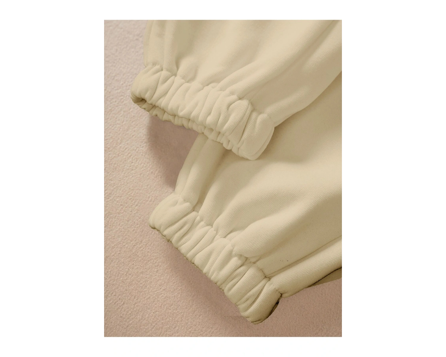 Solid Drawstring Waist 4 Mevsim Eşofman