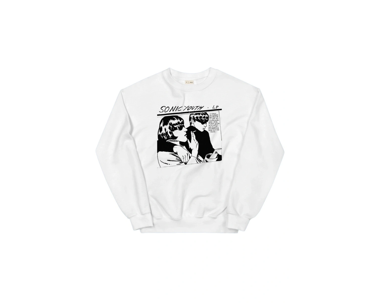 Sonic Youth Sweatshirt Beyaz