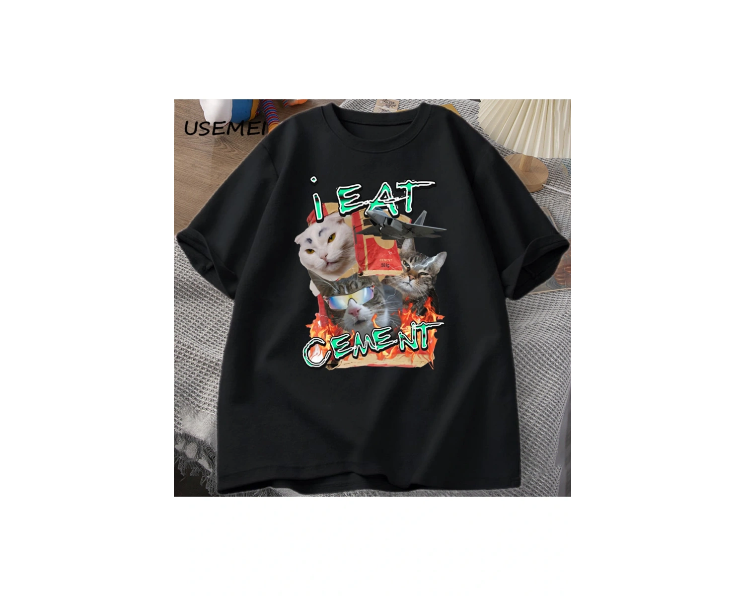 Sorunun Bir kısmı Olmayın Erkekler Kadınlar için T-shirt Komik Alaycı Rakun Vintage Hayvan T 2867