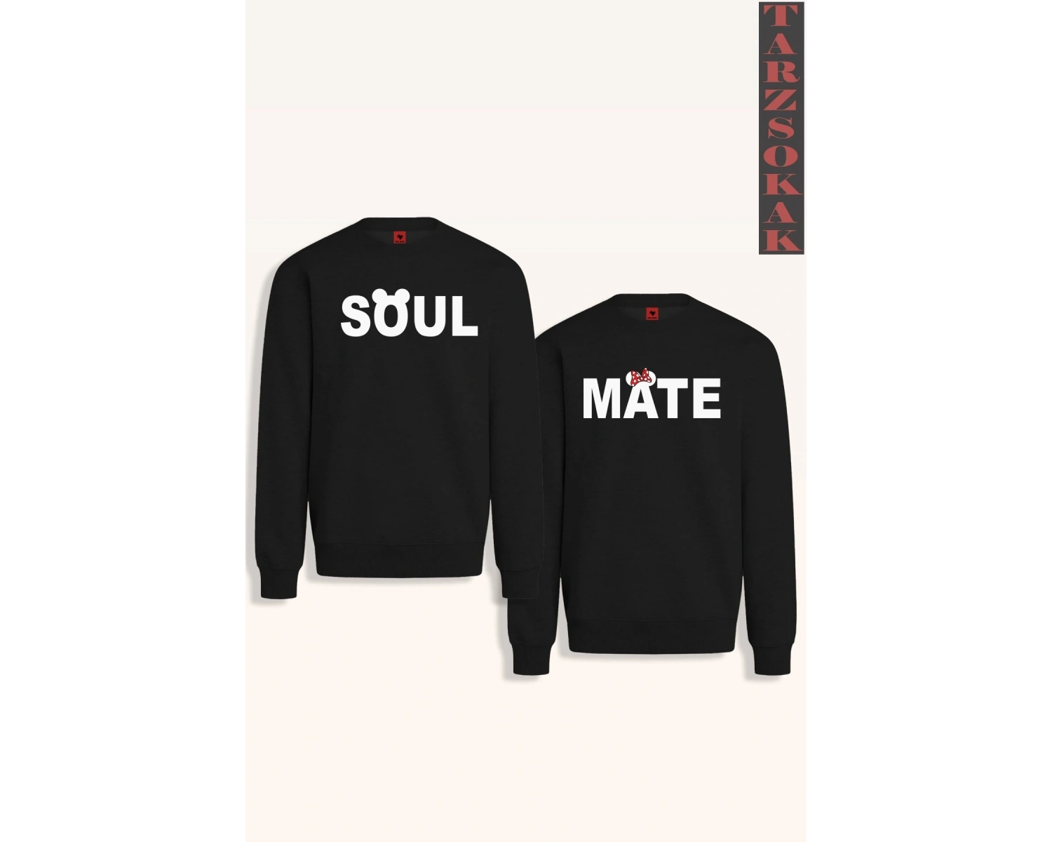 Soul Mate Ruh Eşi Tasarımlı Çift Sevgili Kombinleri Couple Clothing Yeni Sezon 2 Adet