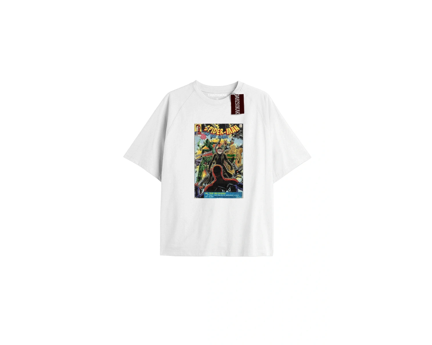 Spider-Man Gazete baskı Model No Way Home Tshirt