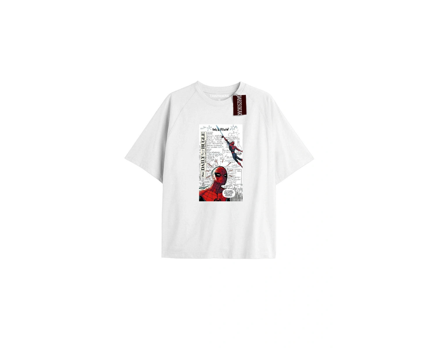 Spider-Man Gazete baskı Model No Way Home Tshirt