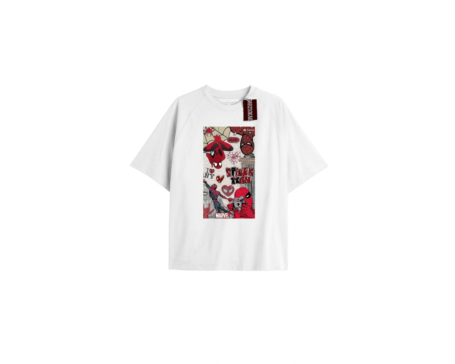 Spider-Man Gazete baskı Model No Way Home Tshirt