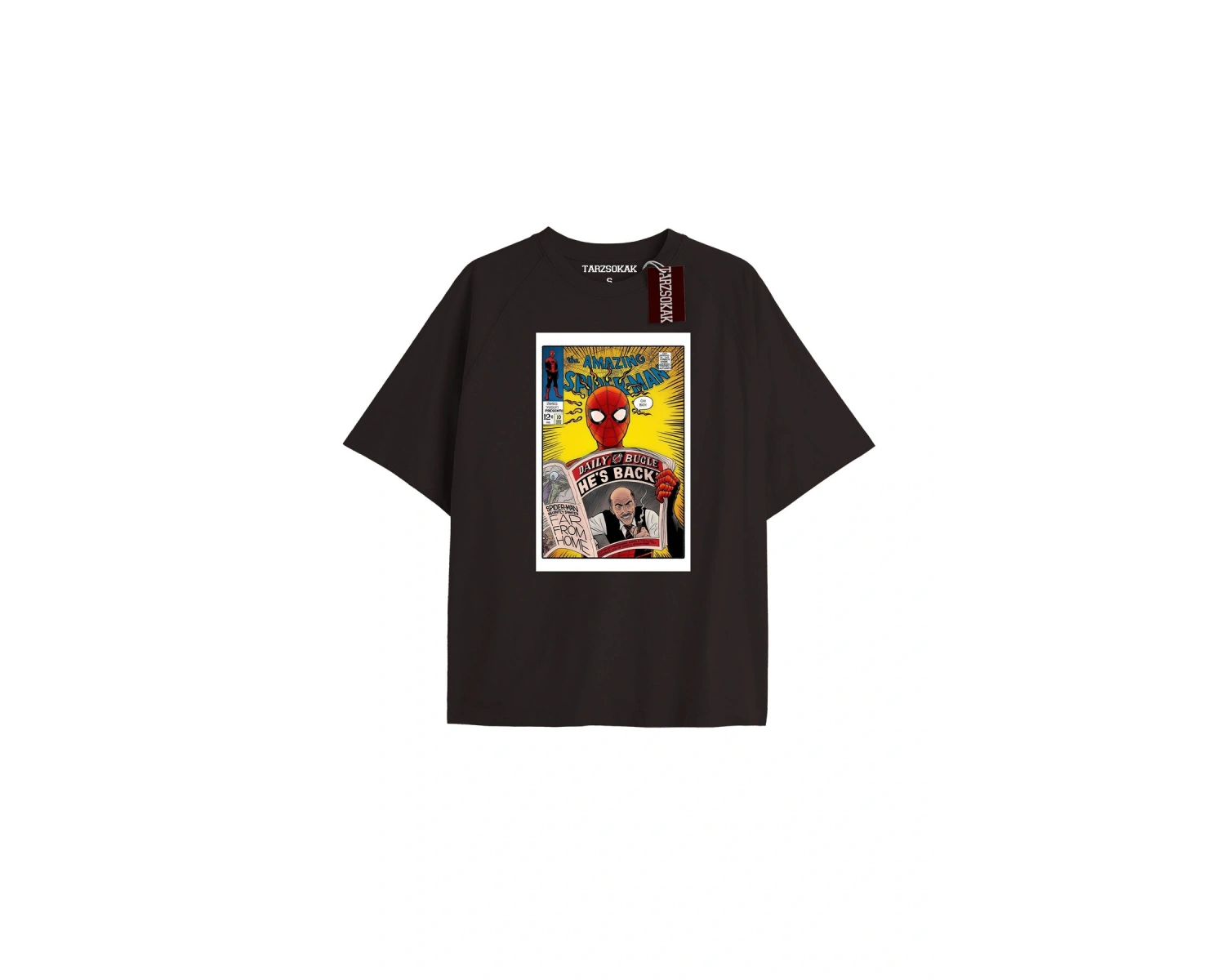 Spider-Man Gazete baskı Model No Way Home Tshirt