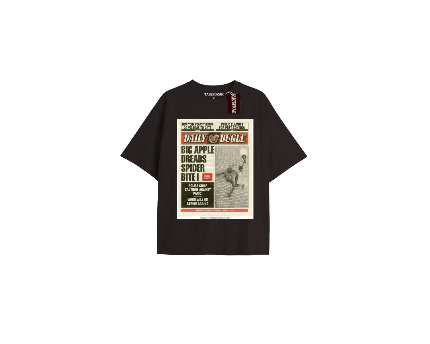 Spider-Man Gazete baskı Model No Way Home Tshirt