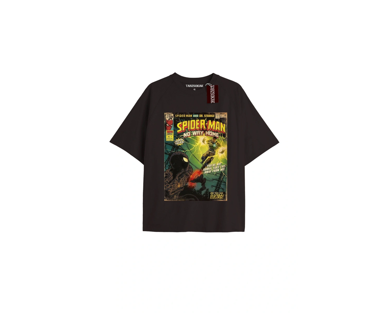 Spider-Man Gazete baskı Model No Way Home Tshirt