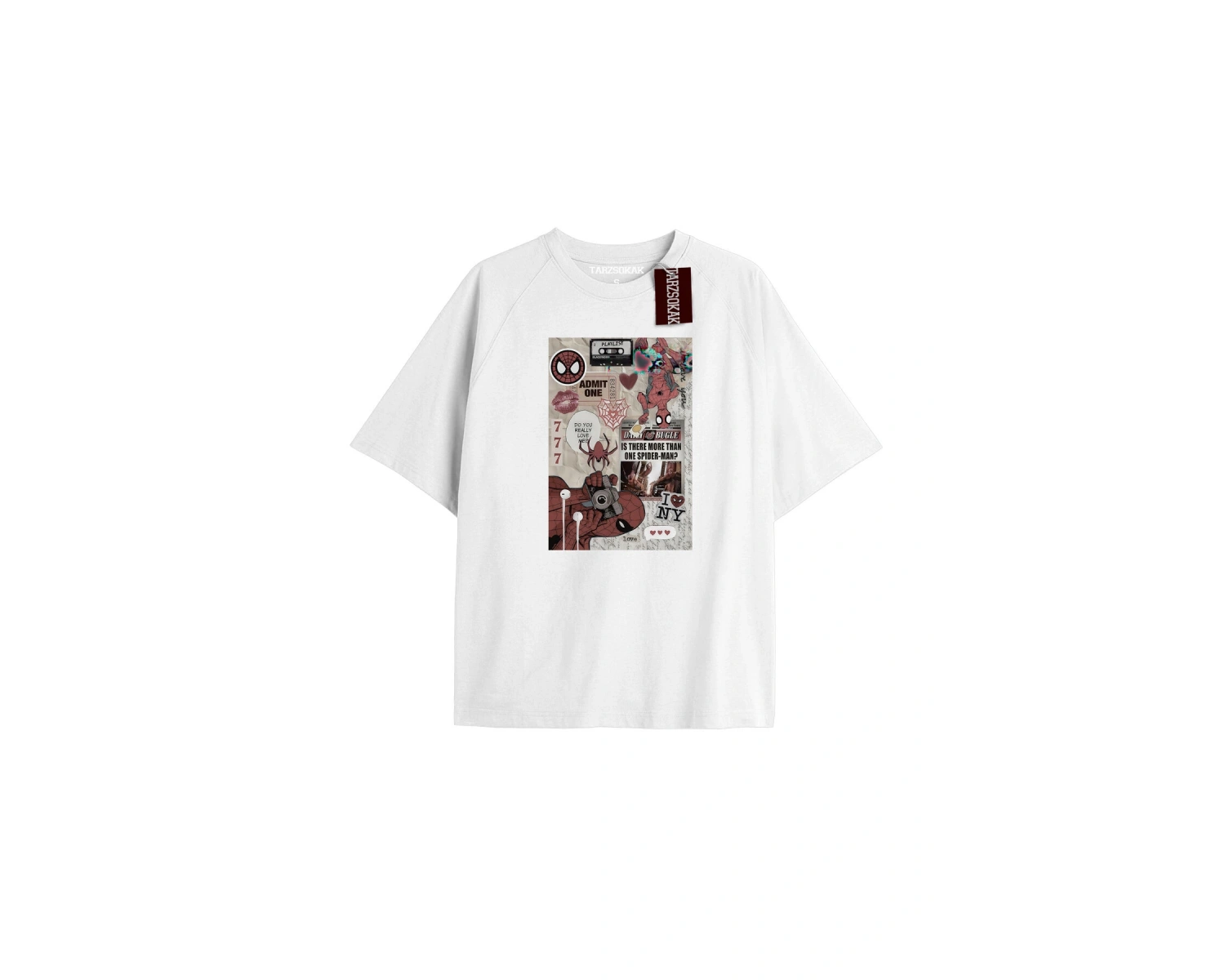 Spider-Man Gazete baskı Model No Way Home Tshirt