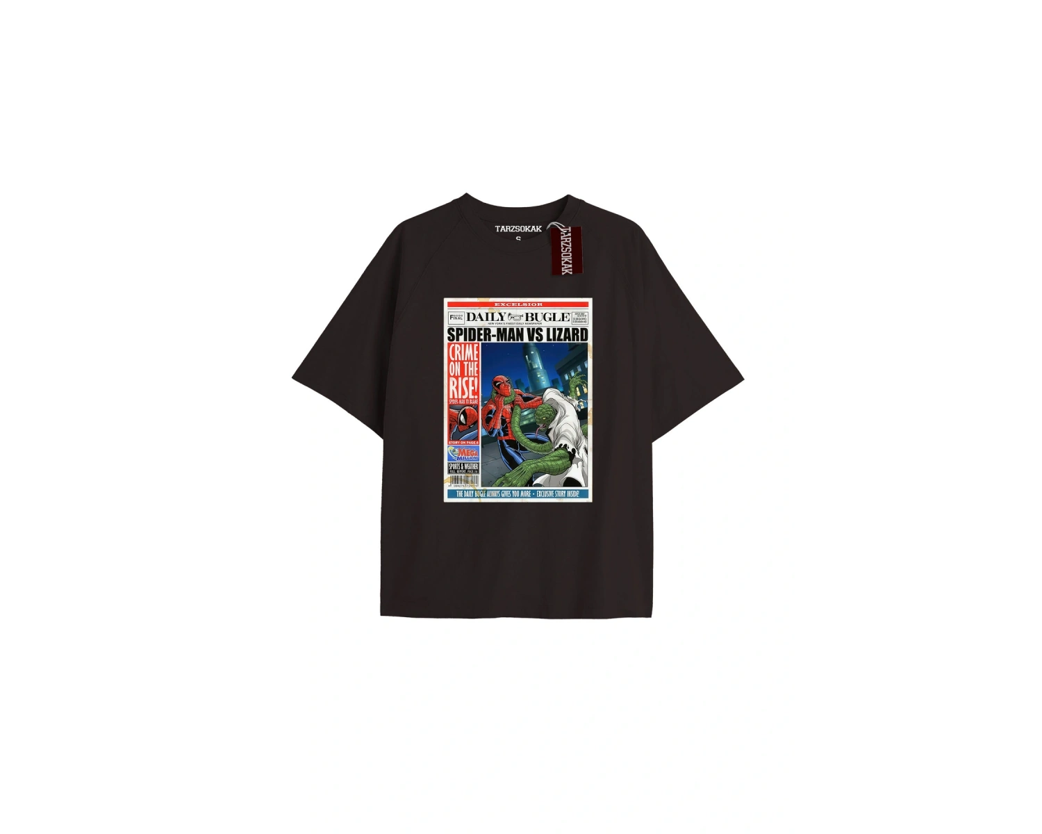 Spider-Man Gazete baskı Model No Way Home Tshirt
