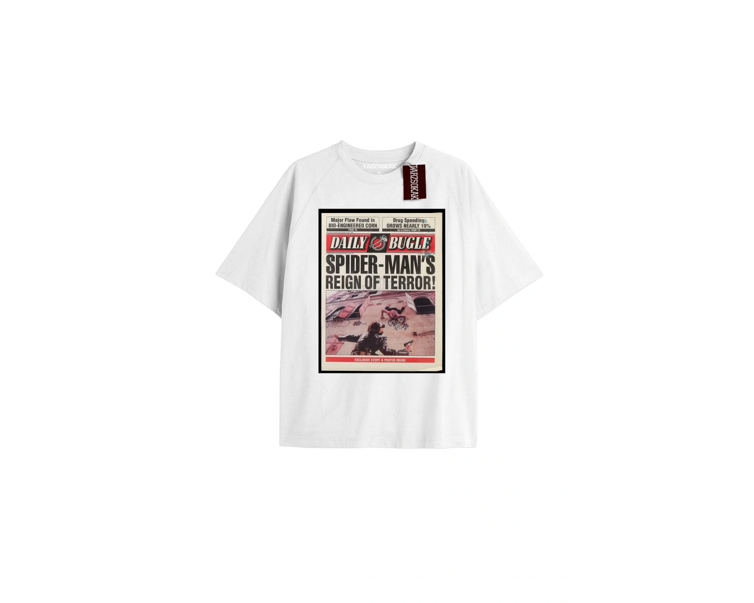 Spider-Man Gazete baskı Model No Way Home Tshirt