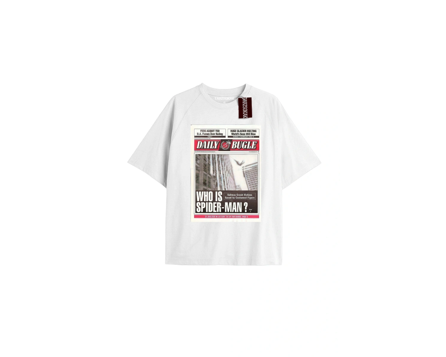 Spider-Man Gazete baskı Model No Way Home Tshirt