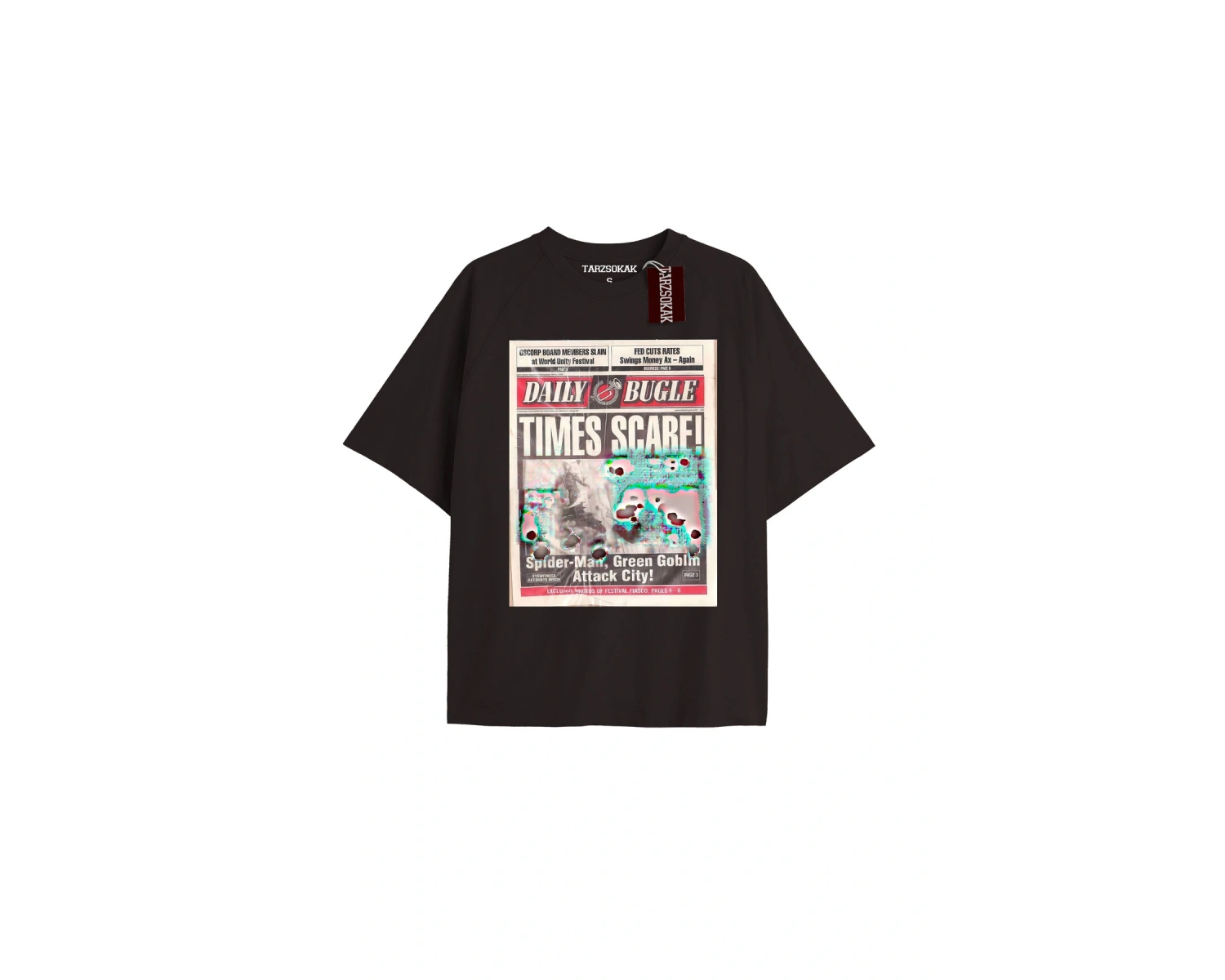 Spider-Man Gazete baskı Model No Way Home Tshirt