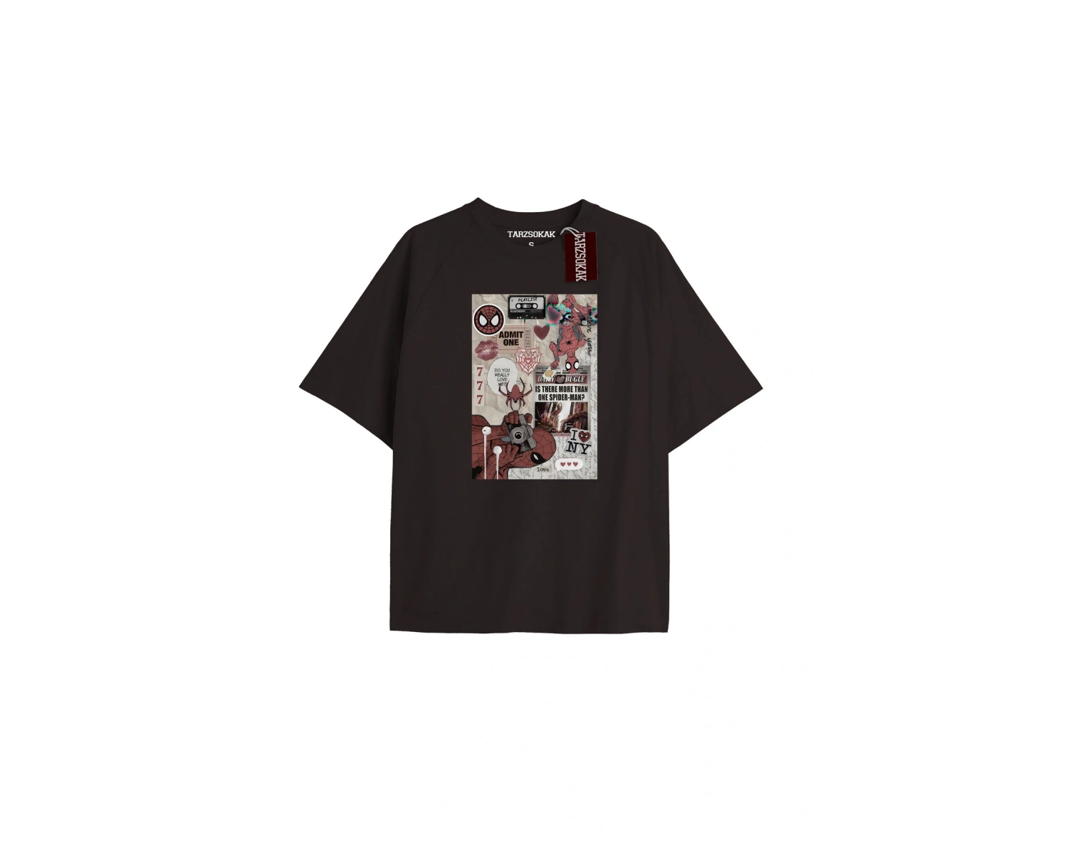 Spider-Man Gazete baskı Model No Way Home Tshirt