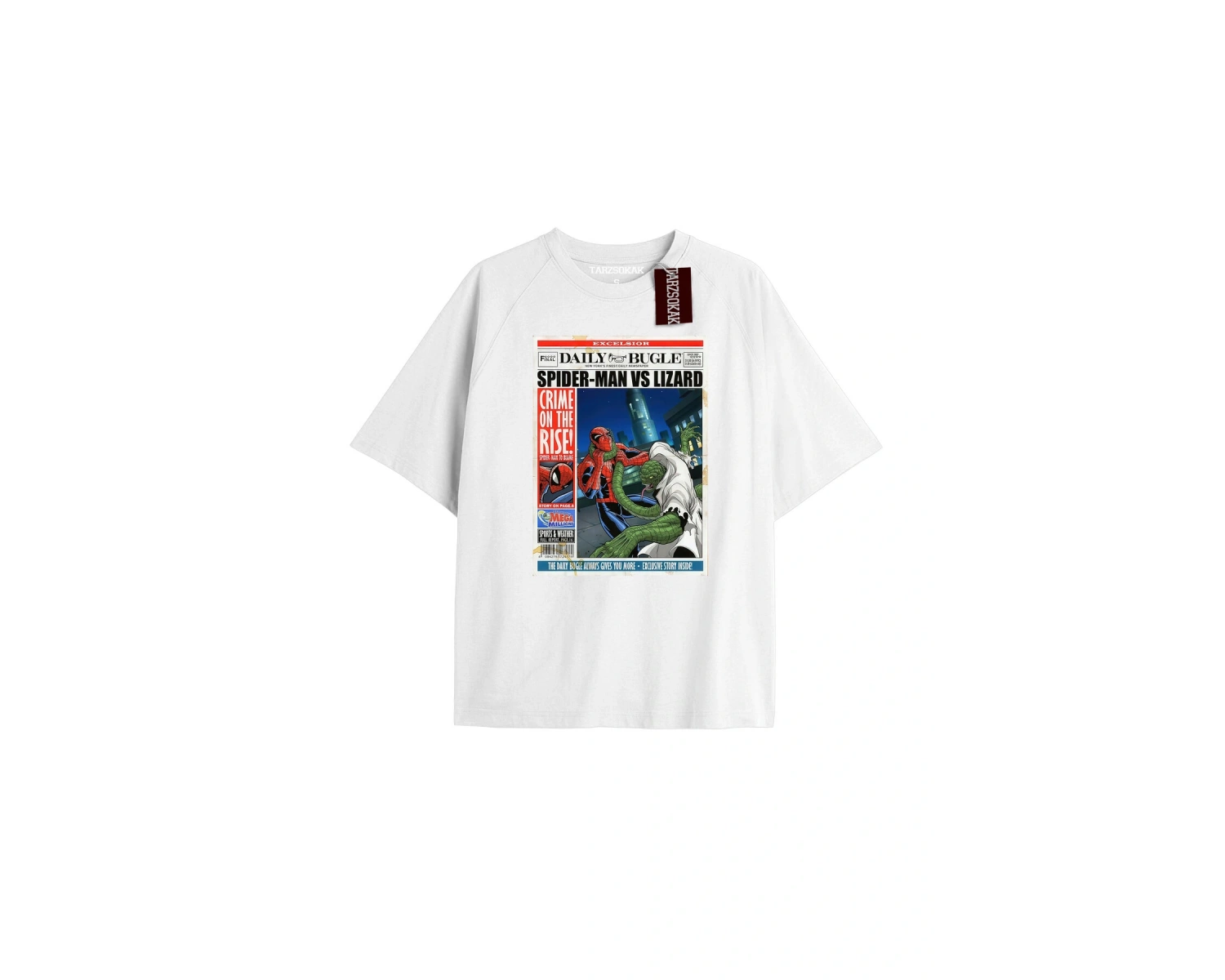 Spider-Man Gazete baskı Model No Way Home Tshirt