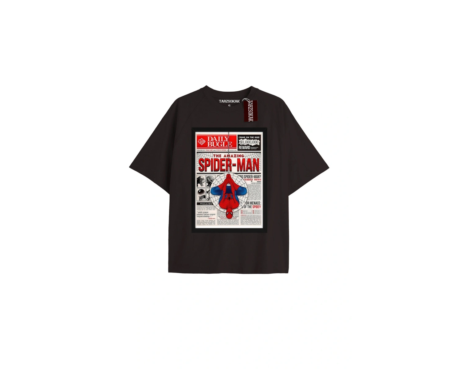 Spider-Man Gazete baskı Model No Way Home Tshirt