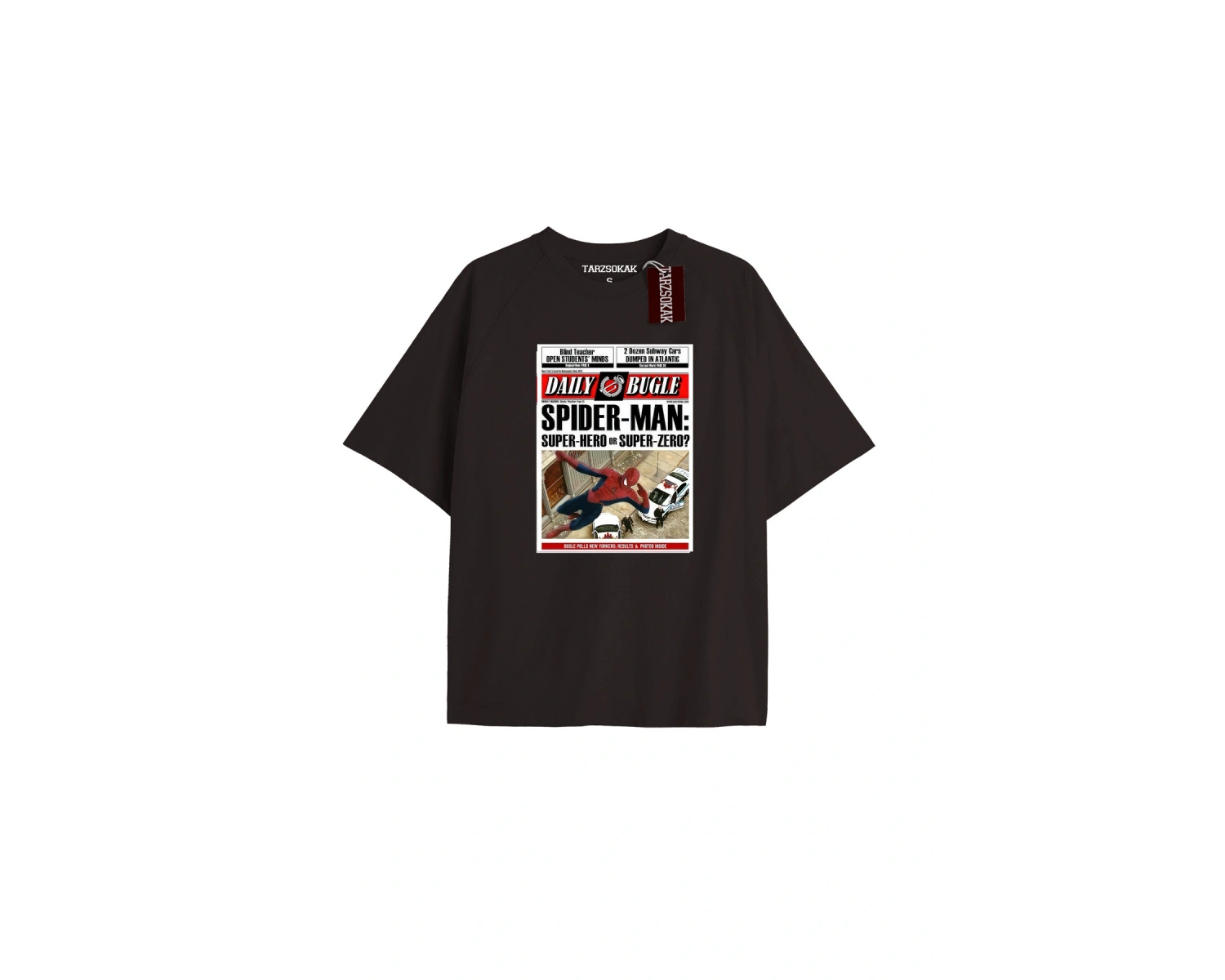 Spider-Man Gazete baskı Model No Way Home Tshirt