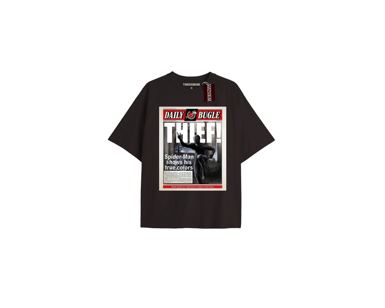 Spider-Man Gazete baskı Model No Way Home Tshirt