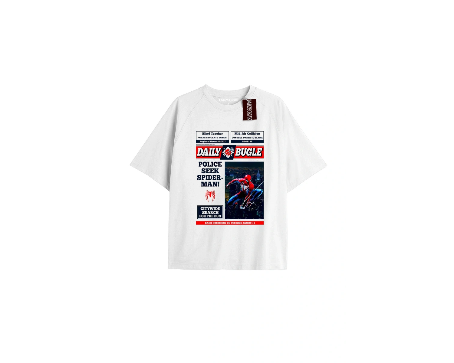 Spider-Man Gazete baskı Model No Way Home Tshirt