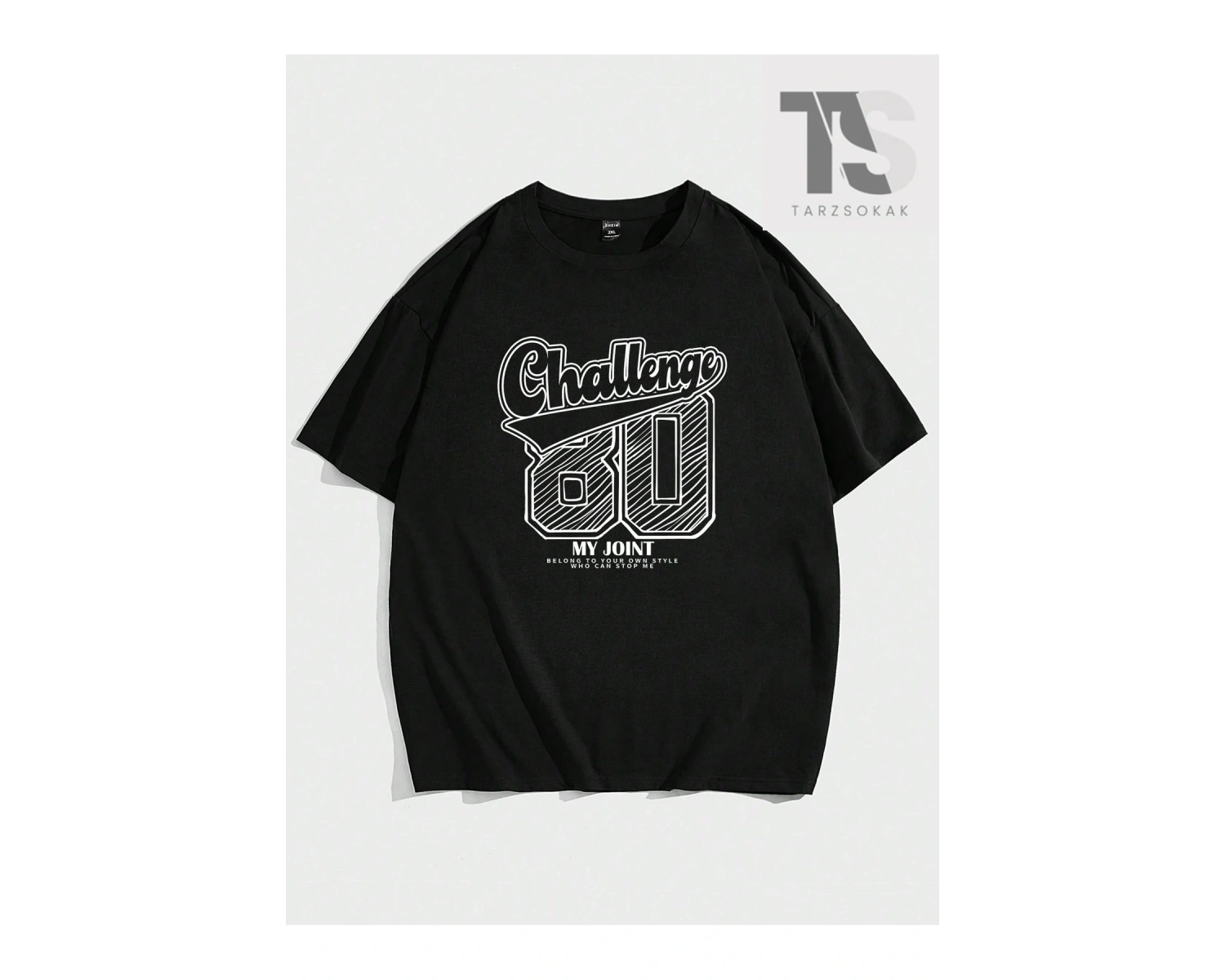 Spority Erkek Yazılı Baskılı Yuvarlak Yaka Kısa Kollu Tişört