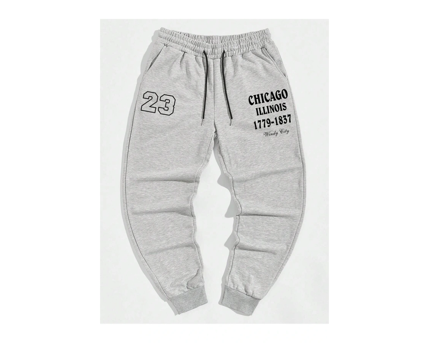 Sporsity Letter Graphic Drawstring Waist Eşofman Altı