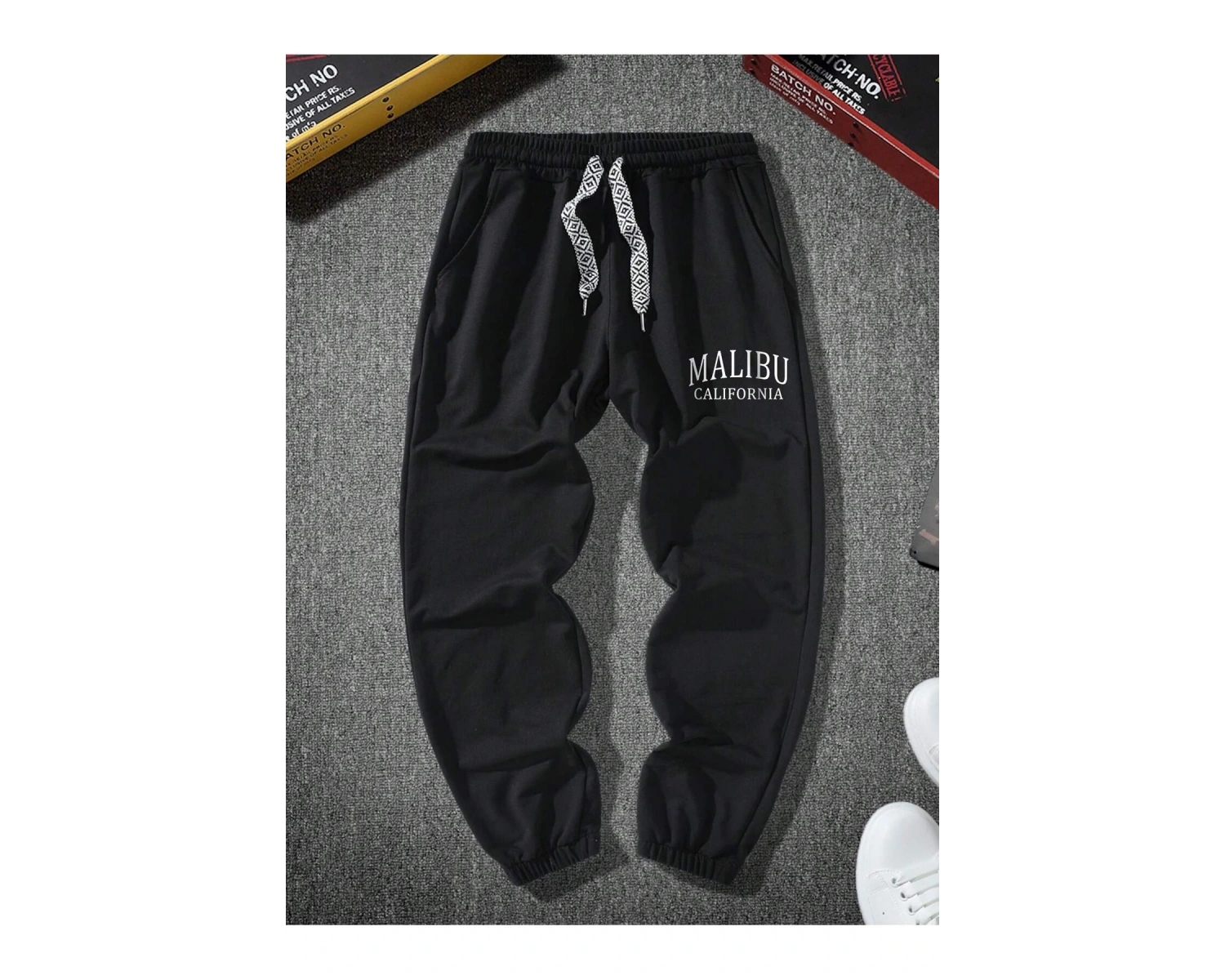 Sporsity Letter Graphic Drawstring Waist Eşofman Altı