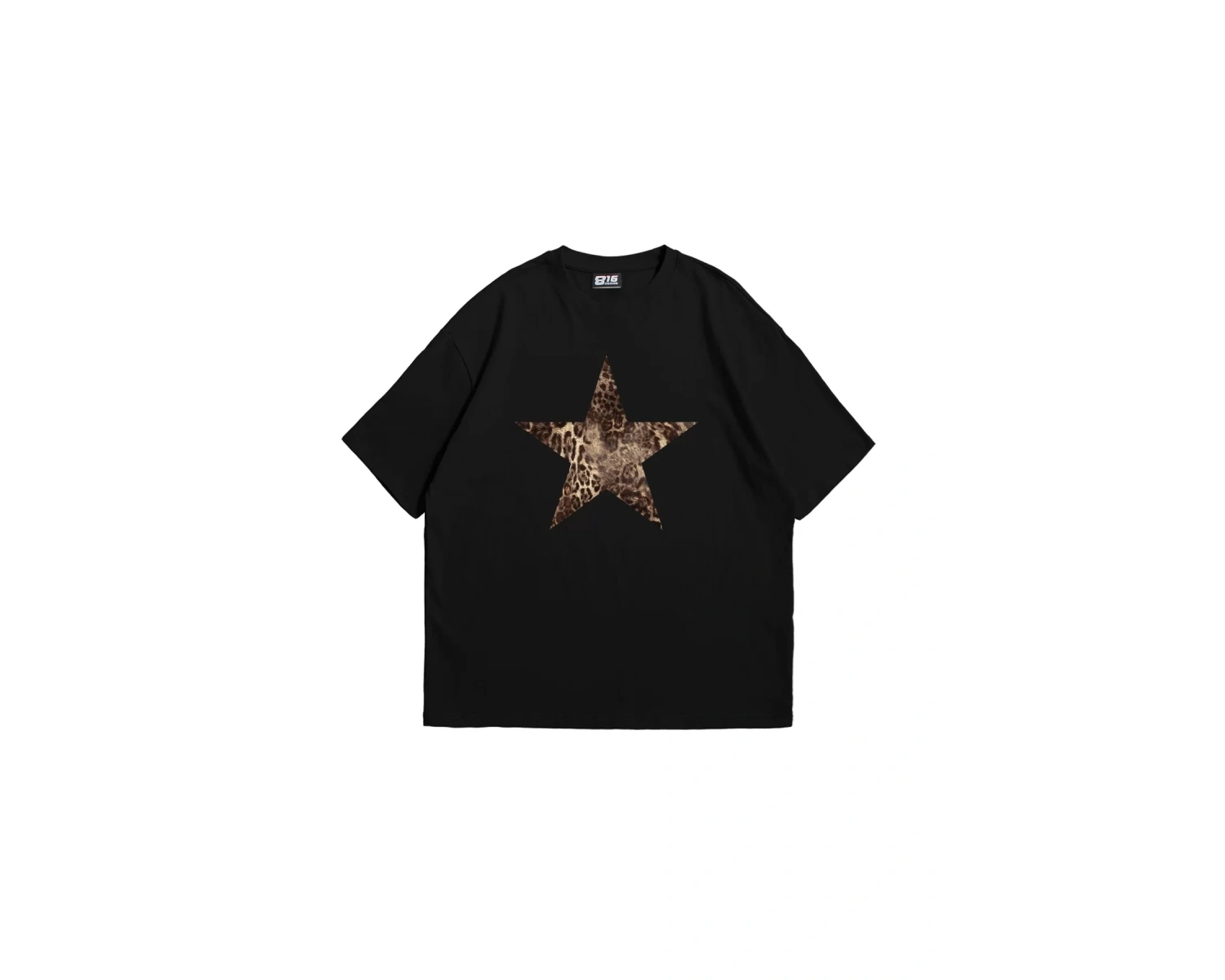 Starz Leopar Baskılı 24/1 Oversize Unisex Beyaz