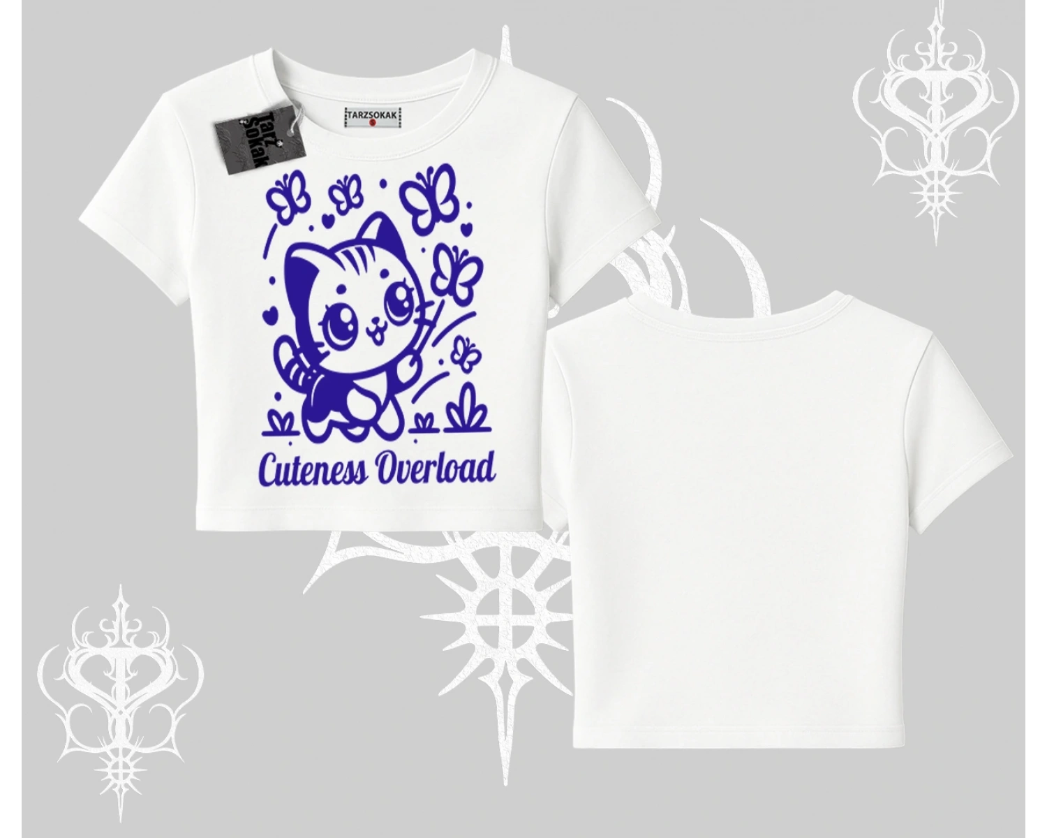 Stay Cool Kedi Baskılı Kolsuz Tshirt