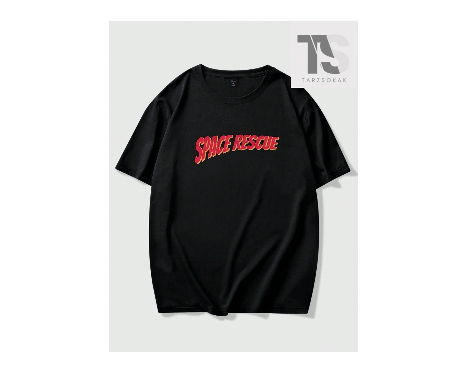 Street Life Erkek Astronot Yazılı Baskılı T-Shirt