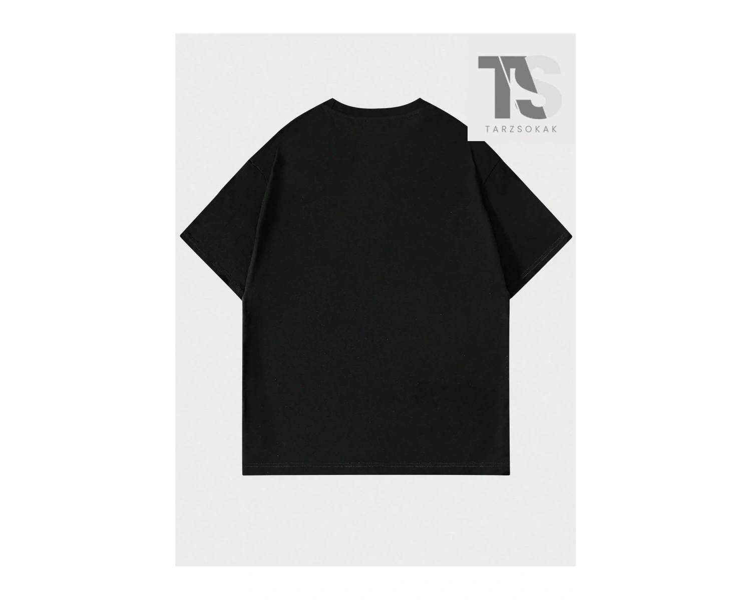 Street Life Erkek Gevşek Kesim Damla Omuz Kol Metin Ve Kalp Baskılı Tişört