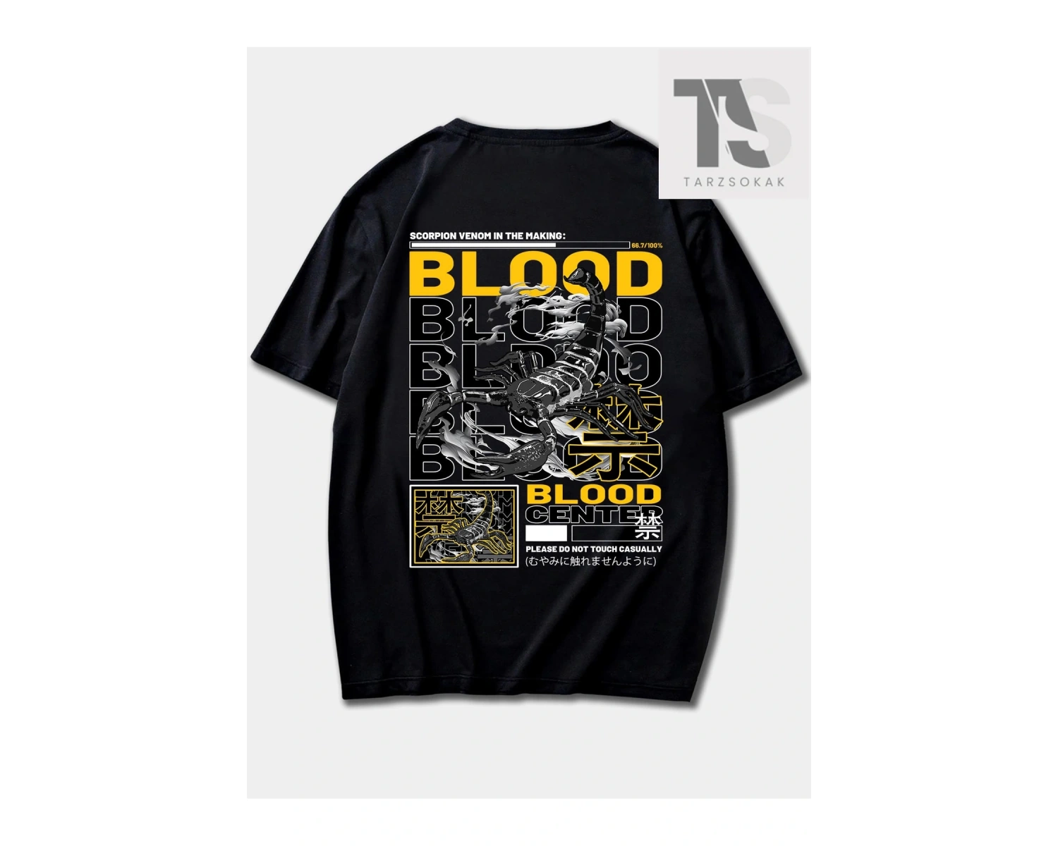 Street Life Erkek Harfli Akrep Grafikli Tişört