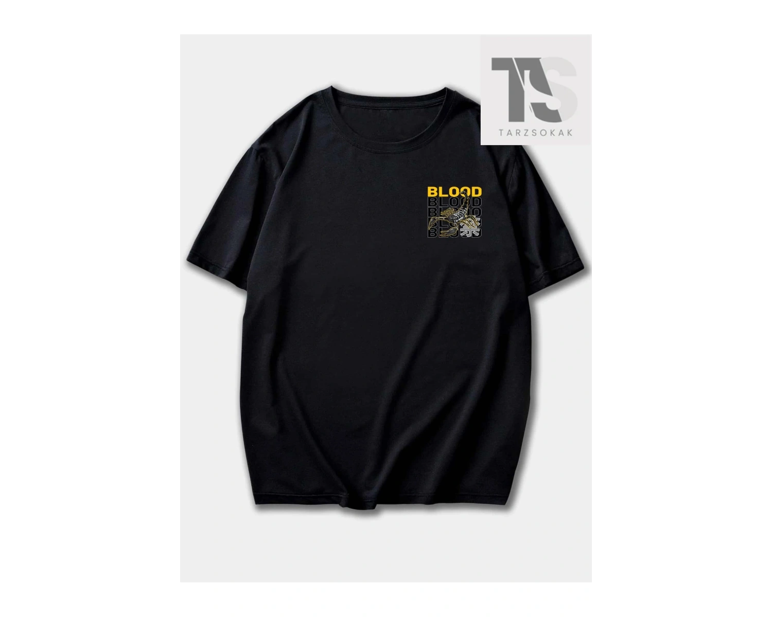 Street Life Erkek Harfli Akrep Grafikli Tişört